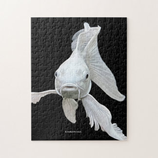 Quebra-cabeça Carpa Koi Borboleta de Platina Deslumbrante