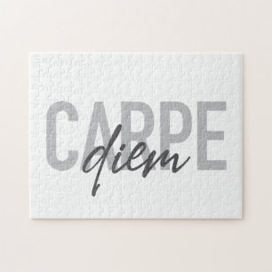 Quebra-cabeça Carpe Diem design moderno, simples, urbano, legal