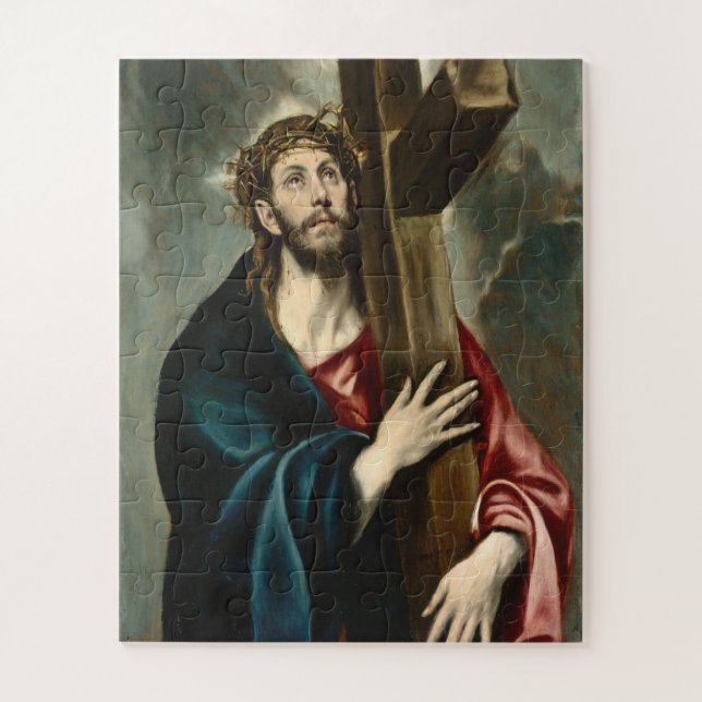 Quebra-cabeça Carregando cristo da cruz, El Greco (Vertical)
