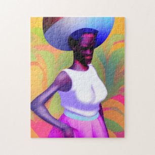 Quebra-cabeça Carregando De Mulher Velha Africana Vase Na Cabeça