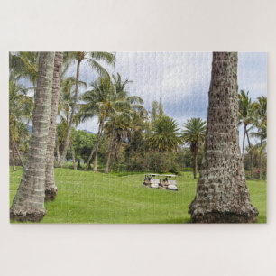 Quebra-cabeça Carrinhos de Golfe na Baía de Poipu, Kauai, Havaí
