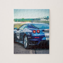 Quebra-cabeça Carro de Corrida Azul