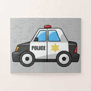 Quebra-cabeça Carro de Polícia Animado
