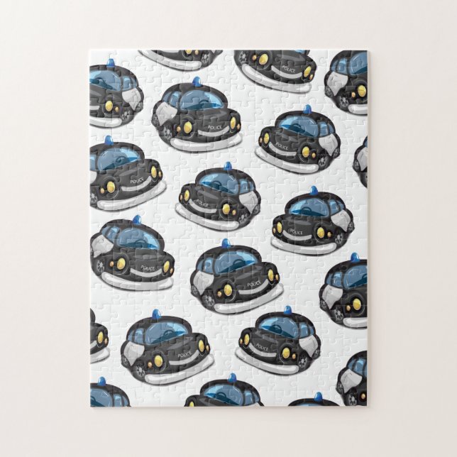 Quebra-cabeça Carro-policial vintage (Vertical)