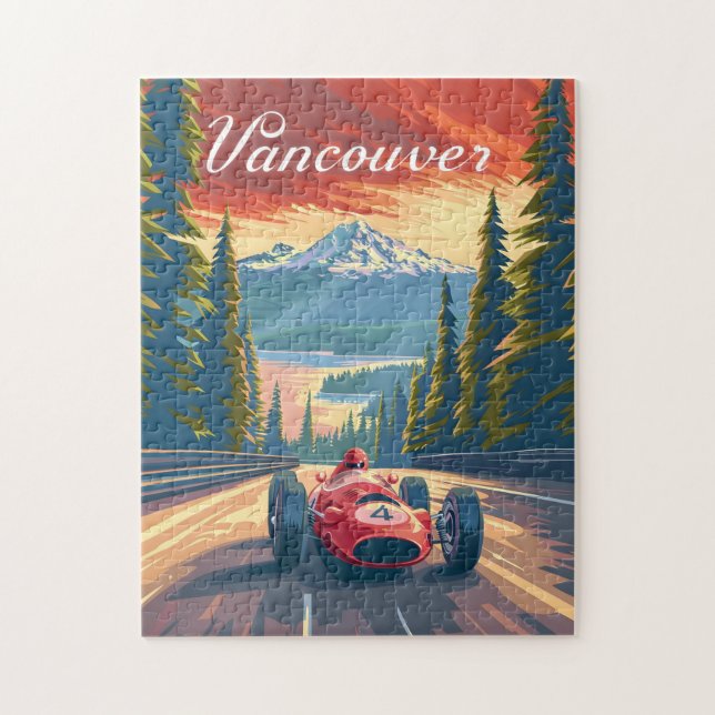 Quebra-cabeça Carro Vancouver Vintage (Vertical)