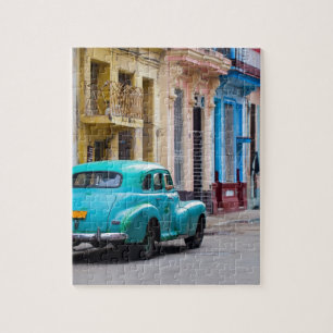 Quebra-cabeça Carros antigos nas ruas de Havana