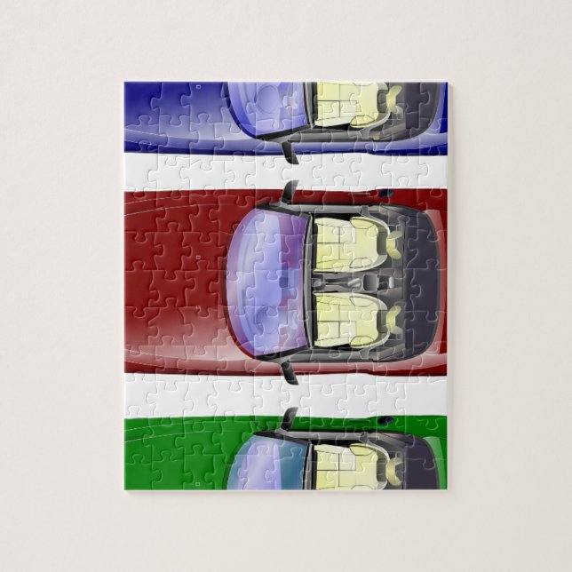 Quebra-cabeça Carros coloridos (Vertical)