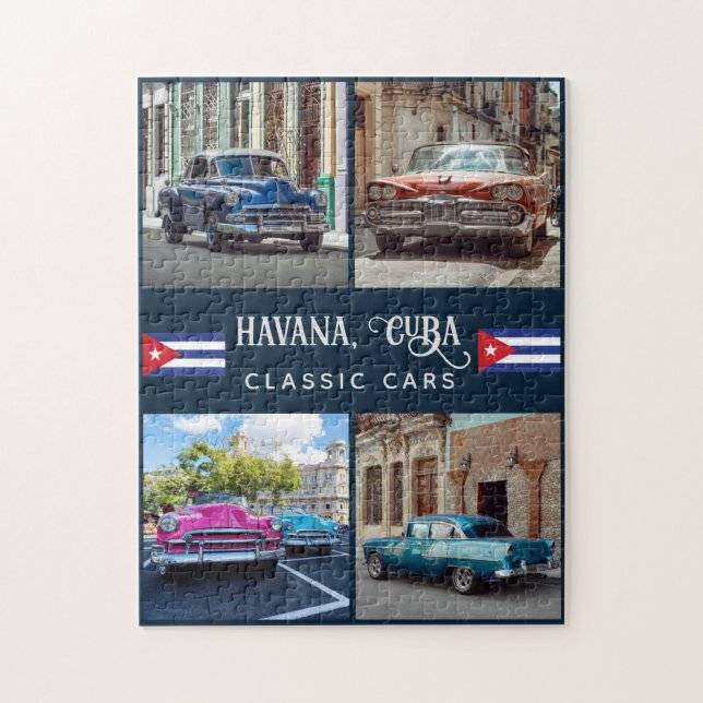 Quebra-cabeça Carros Havana CUBA (Vertical)