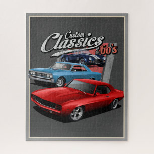Quebra-cabeça Carros Musculares Clássicos dos anos 60, Quebra-ca