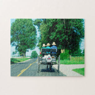 Quebra-cabeça Carruagem Amish Indiana.
