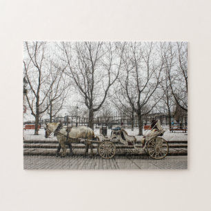 Quebra-cabeça Carruagem de Cavalos Montreal.