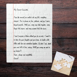 Quebra-cabeça Carta de Proposta Surpresa