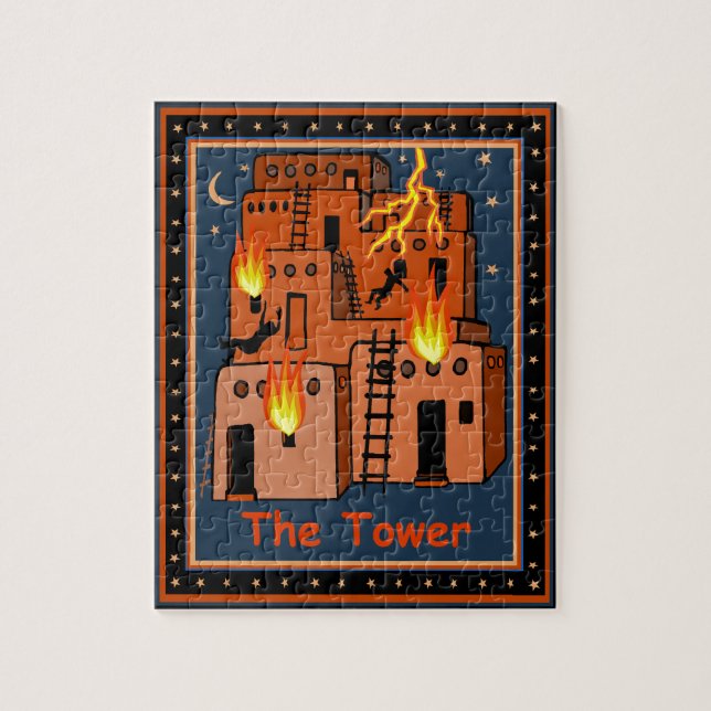 QUEBRA-CABEÇA CARTA DE TAROT - A TORRE (Vertical)