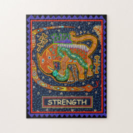 QUEBRA-CABEÇA CARTA DE TAROT - FORÇA