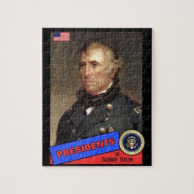 Quebra-cabeça Cartão de beisebol de Zachary Taylor (Vertical)