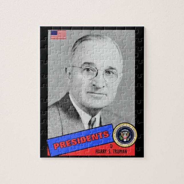 Quebra-cabeça Cartão de Beisebol Harry S. Truman (Vertical)