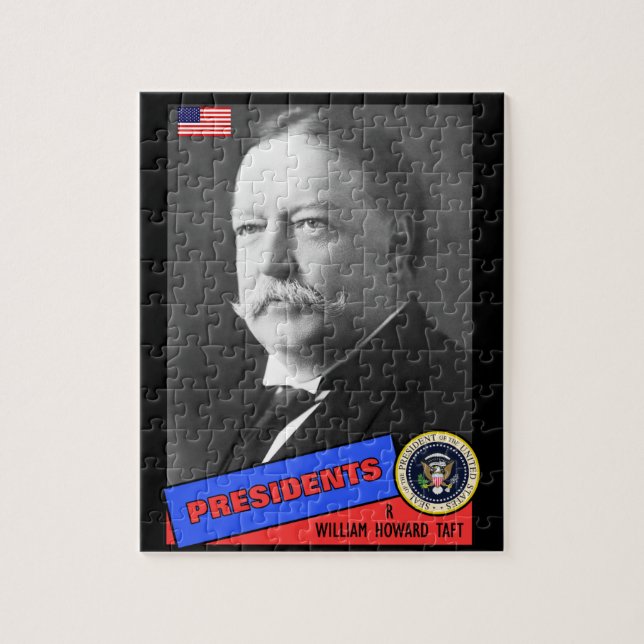 Quebra-cabeça Cartão de Beisebol William Howard Taft (Vertical)