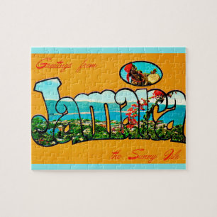Quebra-cabeça Cartão de Boas Vindas da Jamaica 8x10