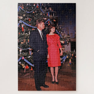 Quebra-cabeça Cartão de Natal do Presidente Americano John Kenne