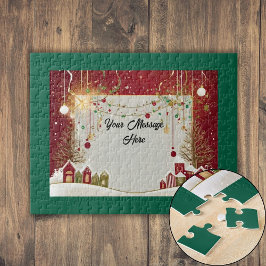 Quebra-cabeça Cartão de Natal Personalizado
