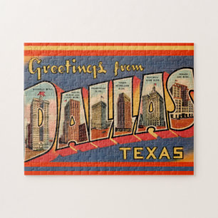Quebra-cabeça Cartão postal antigo de Dallas Texas