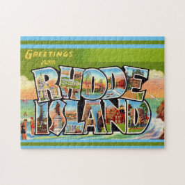 Quebra-cabeça Cartão postal antigo de Rhode Island 11x14