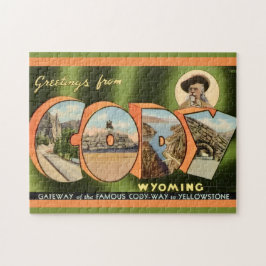 Quebra-cabeça Cartão postal de Cody Wyoming 11x14