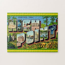 Quebra-cabeça Cartão postal de High Point NC 11x14