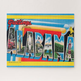 Quebra-cabeça Cartão-postal de saudação do Alabama