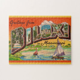 Quebra-cabeça Cartão postal de saudações Biloxi Mississippi