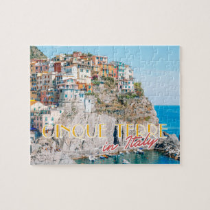 Quebra-cabeça Cartão postal de Viagem de Verão Cinque Terre It