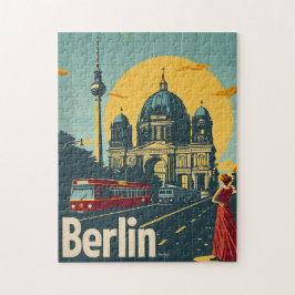 Quebra-cabeça Cartão postal Deco de Arte de Berlim