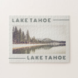 Quebra-cabeça Cartão-postal do Estilo Retro do Lago Tahoe