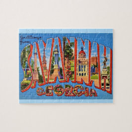 Quebra-cabeça Cartão-postal Savannah Georgia 8x10