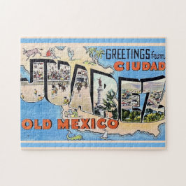 Quebra-cabeça Cartão postal Vintage Juarez México