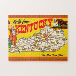 Quebra-cabeça Cartão-postal Vintage Kentucky