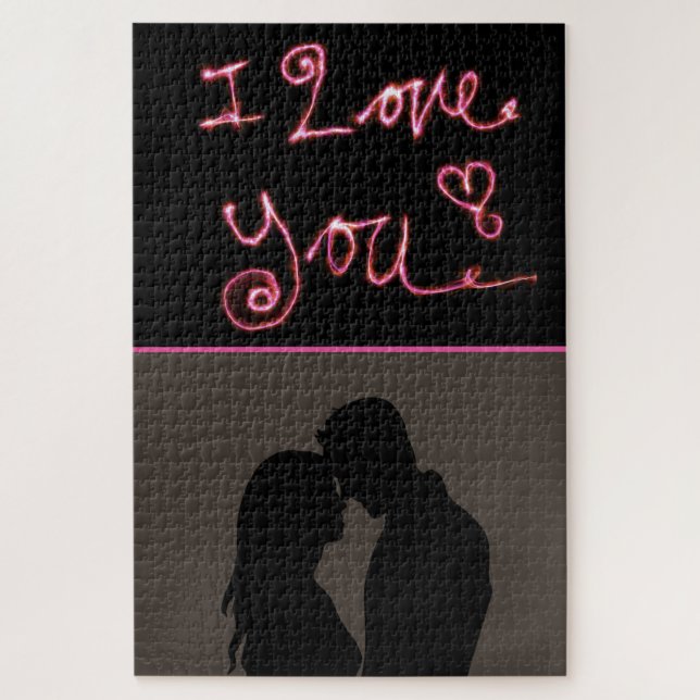 Quebra-cabeça Cartas De Gravação E Casal (Vertical)