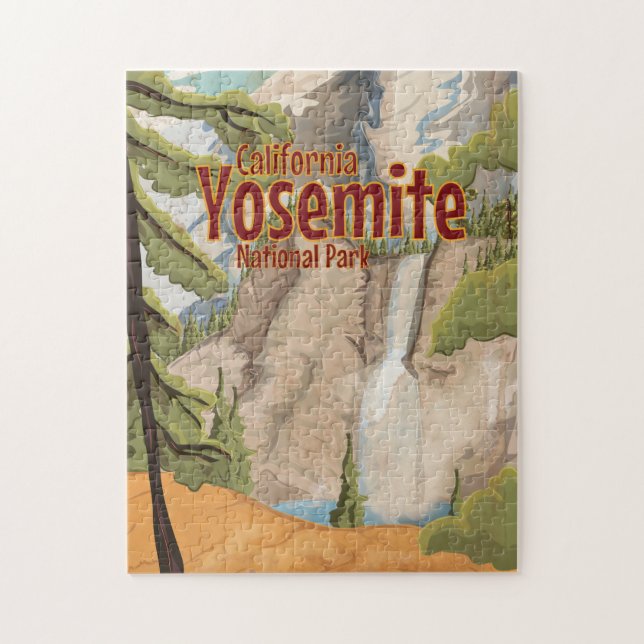 Quebra-cabeça Cartaz Antigo de Yosemite (Vertical)