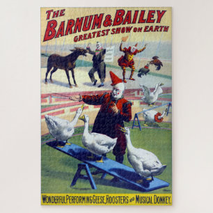Quebra-cabeça Cartaz de Circo Americano Antigo por volta de 1900