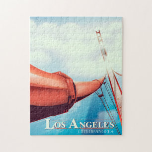 Quebra-cabeça Cartaz de férias de Los Angeles "cidade dos Anjos"