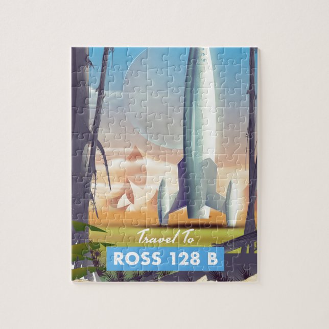 Quebra-cabeça Cartaz de ficção científica de Ross 128 B (Vertical)