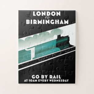 Quebra-cabeça Cartaz de trem de Londres para Birmingham