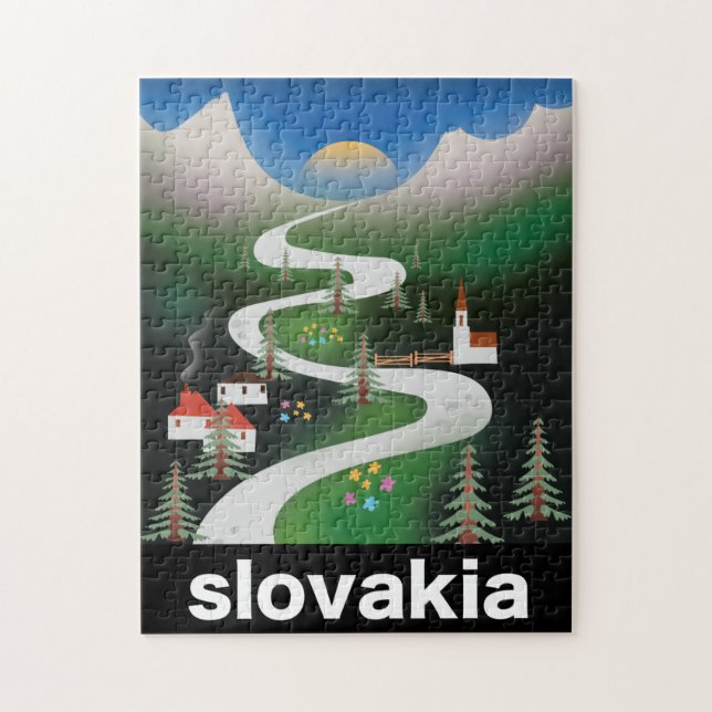 Quebra-cabeça cartaz de viagem da Eslováquia (Vertical)