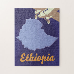 Quebra-cabeça cartaz de viagem da Etiópia