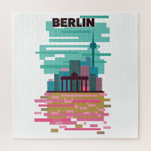Quebra-cabeça Cartaz de viagem de Berlim (Vertical)
