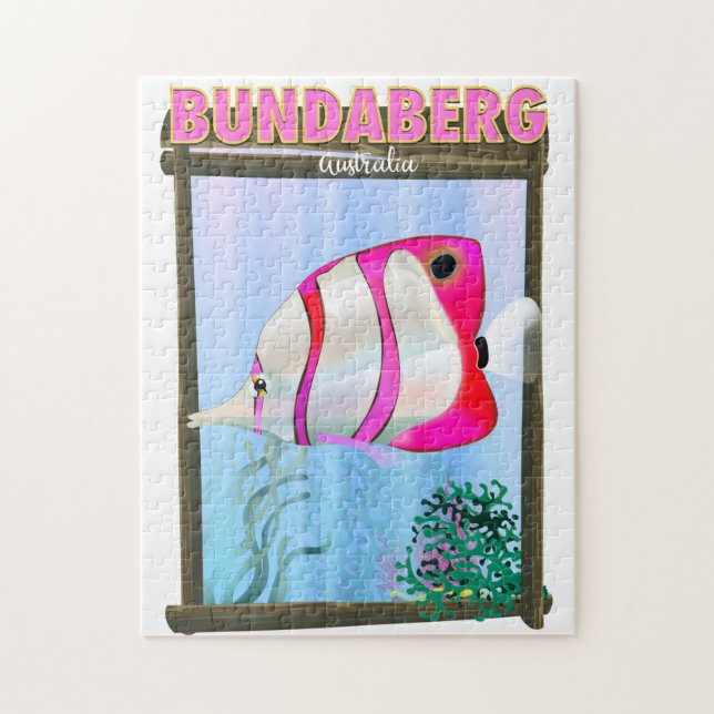 Quebra-cabeça Cartaz de viagem de Bundaberg Austrália (Vertical)