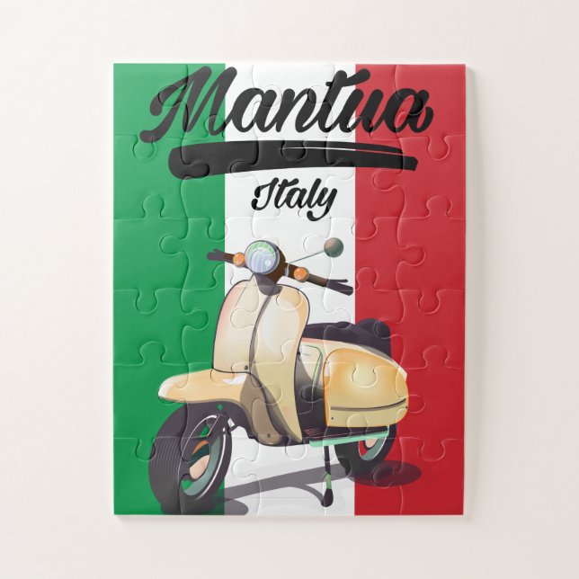 Quebra-cabeça Cartaz de viagem de Mântua Itália (Vertical)