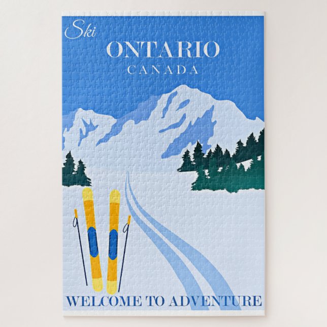 Quebra-cabeça cartaz de viagem de Ontário, Canadá, (Vertical)