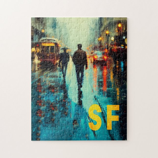 Quebra-cabeça Cartaz de Viagem de São Francisco (Vertical)