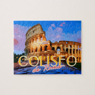 Quebra-cabeça Cartaz de Viagem de Verão Coliseo de Roma Itália